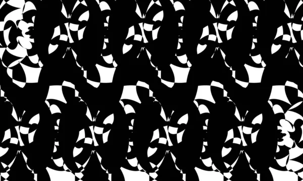 操作艺术风格中抽象的黑色图案纹理 — 图库矢量图片