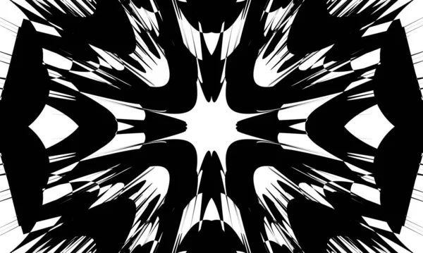 Patrón Dinámico Negro Con Efecto Torsión Ilusión Óptica Inimitable — Archivo Imágenes Vectoriales