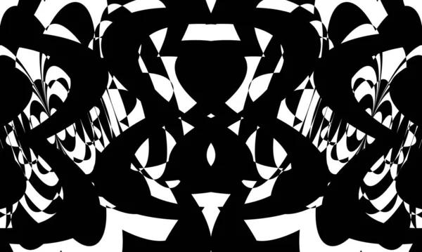 Μαύρο Μοτίβο Λευκό Φόντο Μαγευτική Οπτική Ψευδαίσθηση — Διανυσματικό Αρχείο