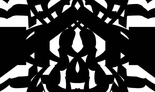 Black Mystical Patterns Original Wallpaper Design — Stock Vector