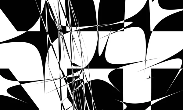 Illusion Optique Envoûtante Créée Par Des Motifs Art Noirs — Image vectorielle