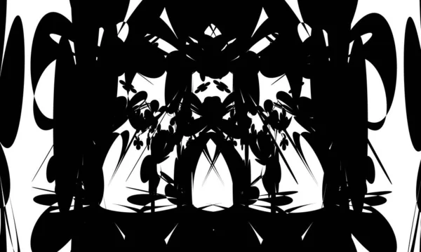 Μαύρο Μοτίβο Art Στυλ Λευκό Φόντο Σύγχρονη Έννοια Σχεδιασμού — Διανυσματικό Αρχείο