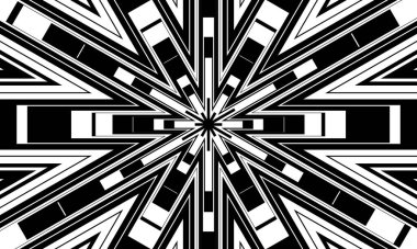 Optik illüzyonlu kalıp op sanatı. Orijinal tek renkli duvar kağıdı yaratıcı tasarımı.