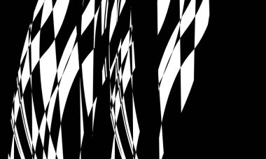 Operasyon sanatının beyaz arka plandaki gizemli optik illüzyonundaki mistik desenler