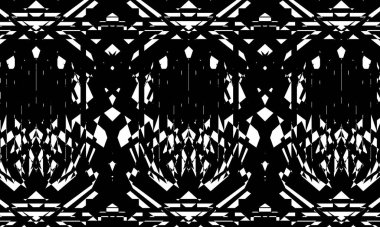 Siyah desenli tasarım için orijinal dokular beyaz zemin üzerinde op-art tarzında