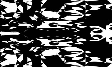 op-art biçimi tarafından oluşturulan siyah düzensiz yüzey