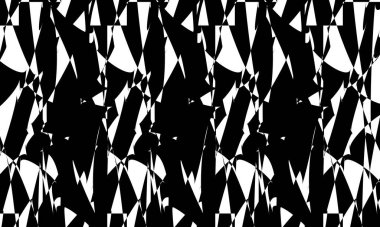 Siyah çarpık çizgiler, düz olmayan bir yüzey duvar kağıdının görsel bir illüzyonunu yaratır.