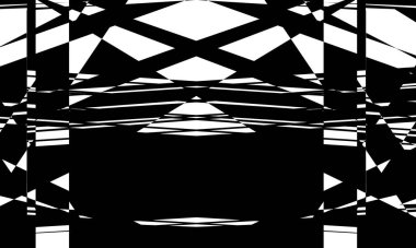 Soyut siyah desen düzensiz yüzey yanılsaması veriyor