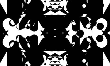 Beyaz arkaplandaki operasyon sanatında siyah desenler