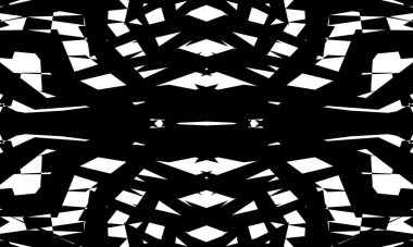 Tasarım için beyaz arkaplan duvar kağıdındaki soyut siyah desenler