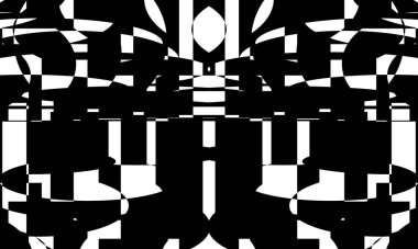 Operasyon sanatının modern tasarımında soyut siyah desen