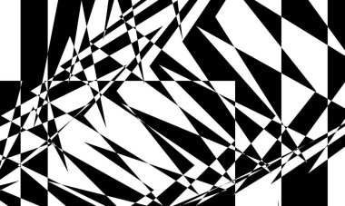 Mistik ve dalgalı desen beyaz arka planda optik bir illüzyon yaratır.