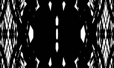 Tasarım için beyaz zemin üzerinde siyah desen modern dalgalanan duvar kağıdı