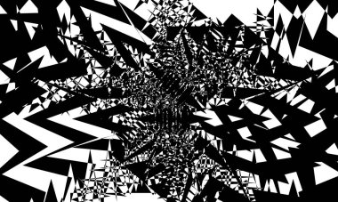 beyaz büyüleyici optik illüzyondaki eşsiz siyah desenler