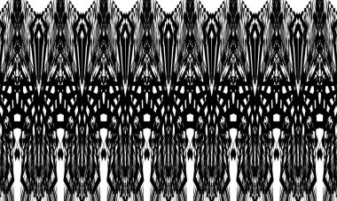 beyaz arkaplanda siyah soyut desen