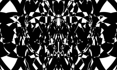 Beyaz arka planda mistik siyah desenler modern tasarım