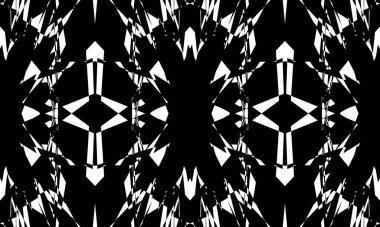 Dalgalı çizgileri olan orijinal doku op-art tarzında siyah desen