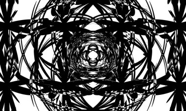 tasarım için op-art biçiminde siyah desen