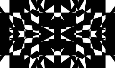 Beyaz zemin üzerinde orijinal siyah desen modern tasarım