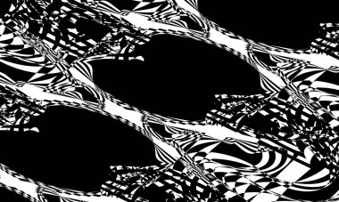 Operasyon sanatındaki çarpık desenler göz yanılsamasını büyülüyor.