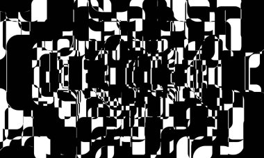 Operasyon sanatı tarzında ilginç siyah desen modern monokrom duvar kağıdı