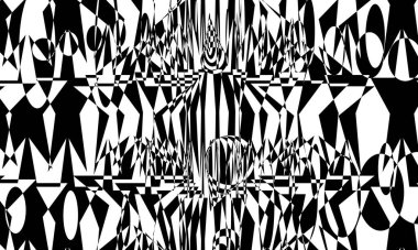 Operasyon sanatı tarzında desenli monokrom duvar kağıdı orijinal modern tasarım şık ve yaratıcı.