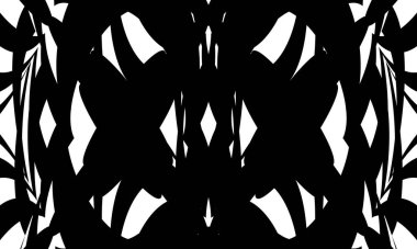 Orijinal siyah desenler tasarım için eşsiz tek renkli duvar kağıdı oluşturur