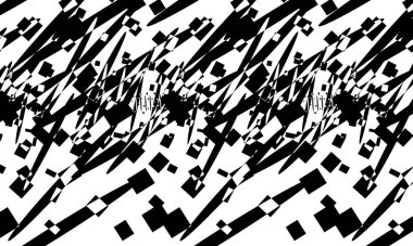 Beyaz arka planda operasyon sanatı tarzında siyah desenli mistik duvar kağıdı.