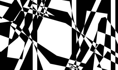 tasarım için op-art biçiminde siyah desen