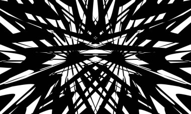 Büyüleyici operasyon sanatı. Orijinal siyah desen.