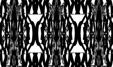 Siyah desenli tasarım için orijinal dokular beyaz zemin üzerinde op-art tarzında