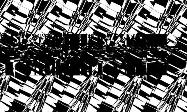 Kara mistik desen göz yanılsamasını büyülüyor.