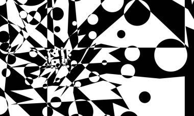 Beyaz arka planda operasyon sanatında uzaylı ve gizemli siyah desenler