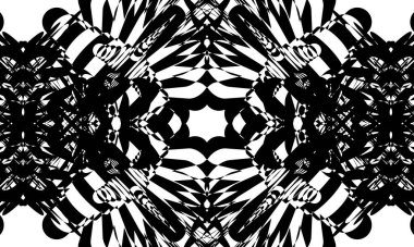 Modern tasarım için optik illüzyon siyah desen tarafından oluşturulan düz olmayan yüzey