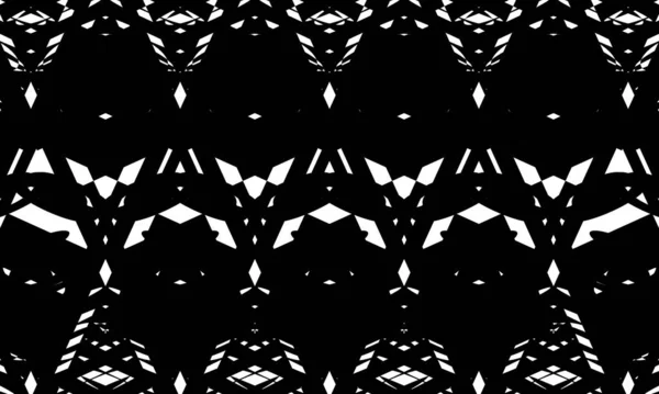 Hipnotyzująca Iluzja Optyczna Stworzona Przez Czarne Wzory Art — Wektor stockowy