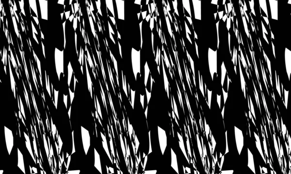 Patrones Negros Abstractos Misteriosos Estilo Art Sobre Fondo Blanco — Vector de stock