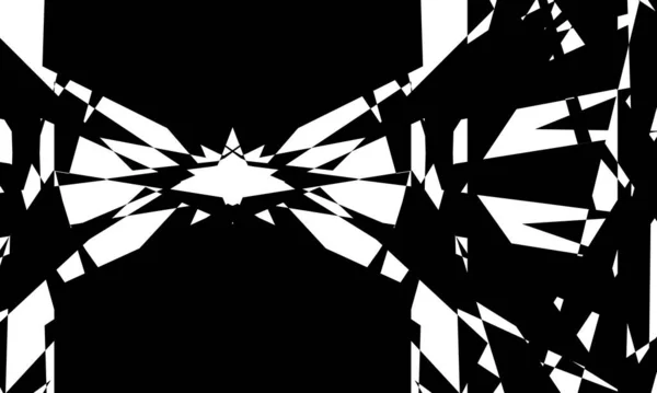 Beyaz Arka Planda Siyah Desenler Yaratıcı Optik Illüzyon — Stok Vektör