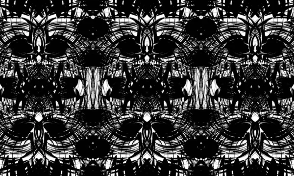Abstracte Zwart Wit Achtergrond Fantastische Optische Illusie — Stockvector