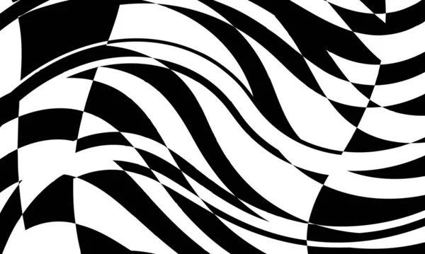 Negro Patrones Abstractos Con Ilusión Óptica Fondo Pantalla Original Para — Vector de stock