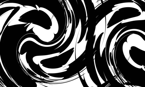 Patrón Negro Futurista Espectacular Ilusión Óptica — Archivo Imágenes Vectoriales
