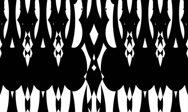 Mysterieuze Zwarte Patronen Witte Achtergrond Uniek Art Modern Design Concept — Stockvector