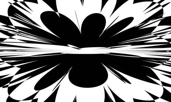 Mystische Schwarz Weiß Tapete Modernem Stil — Stockvektor