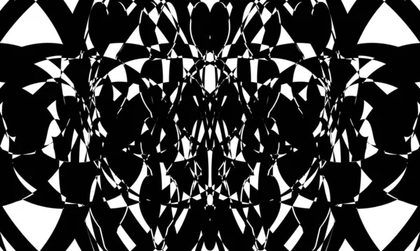 白を基調とした神秘的な黒のパターン — ストックベクタ