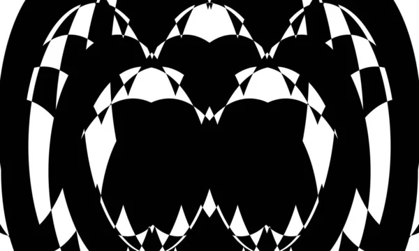 ブラック現代的なデザインのためのOpartスタイルのモノクロ壁紙の繰り返しパターン — ストックベクタ