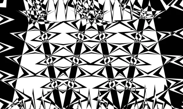 白を基調とした抽象的で神秘的な黒のパターンハロウィンのコンセプト — ストックベクタ