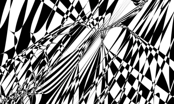Patrón Negro Estilo Art Espectacular Ilusión Óptica — Archivo Imágenes Vectoriales