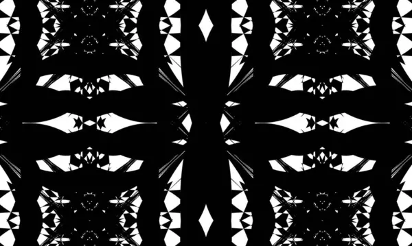 Mistyczny Czarny Wzór Białym Tle Monochromatyczne Tapety Halloween Oryginalny Projekt — Wektor stockowy