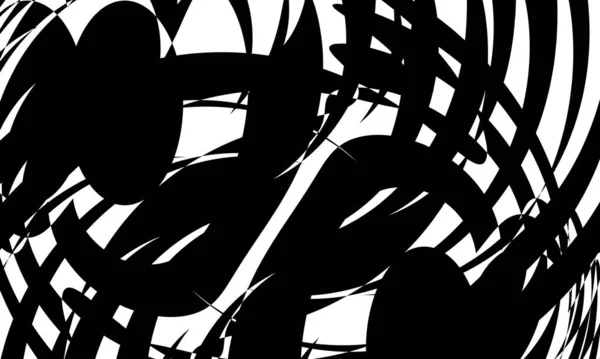 Містичний Чорний Візерунок Білому Тлі Монохромні Шпалери Хеллоуїна Оригінальний Дизайн — стоковий вектор