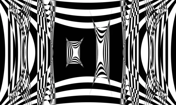 Mysterious Mystical Monochrome Wallpaper Interesting Pattern — Stock Vector
