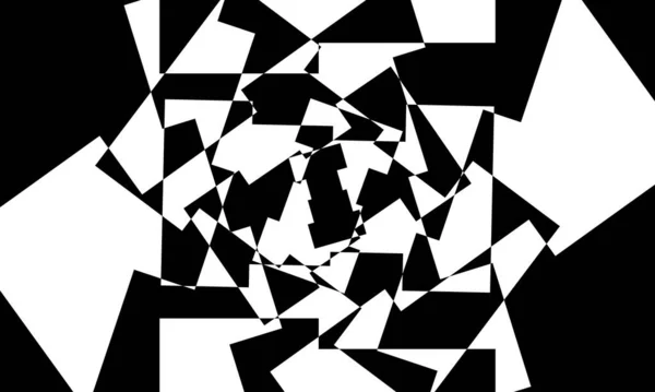 Motifs Noirs Avec Distorsion Créer Une Illusion Optique Papier Peint — Image vectorielle